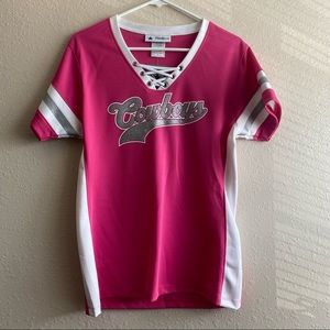 Pink Dallas Cowboys NFL authentic apparel jersey size large